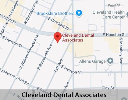 Map image for Find a Dentist in Cleveland, TX